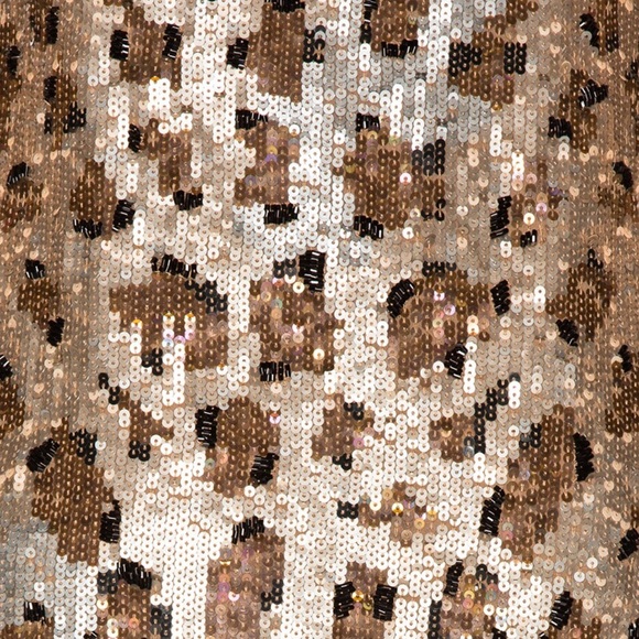 NWOT LPA 63 leopard sequin dress as seen on Hailey Bieber - Picture 12 of 15